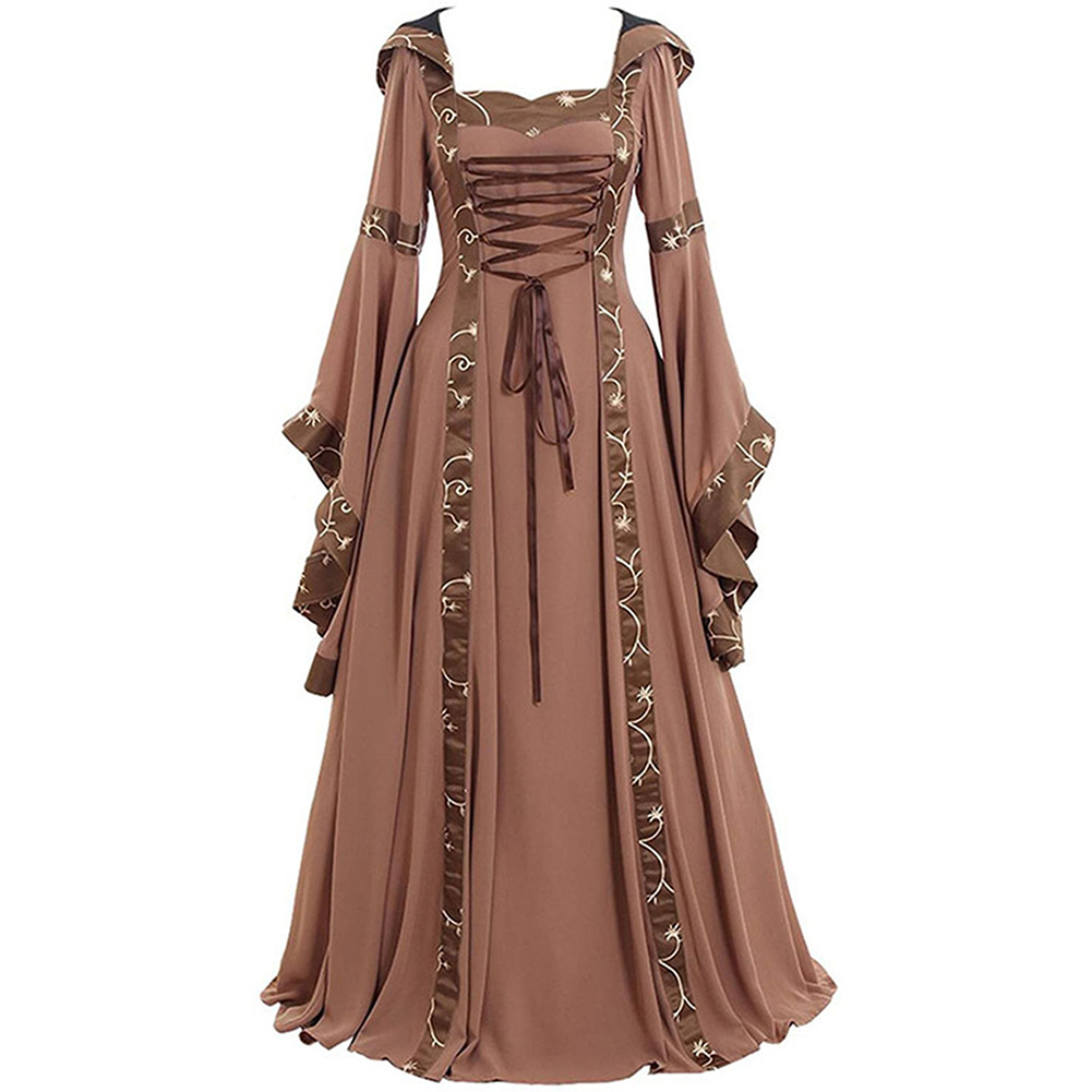 Women'S Gothic Formal Wear - Casual Wear Cosplay Events Khaki Gothic