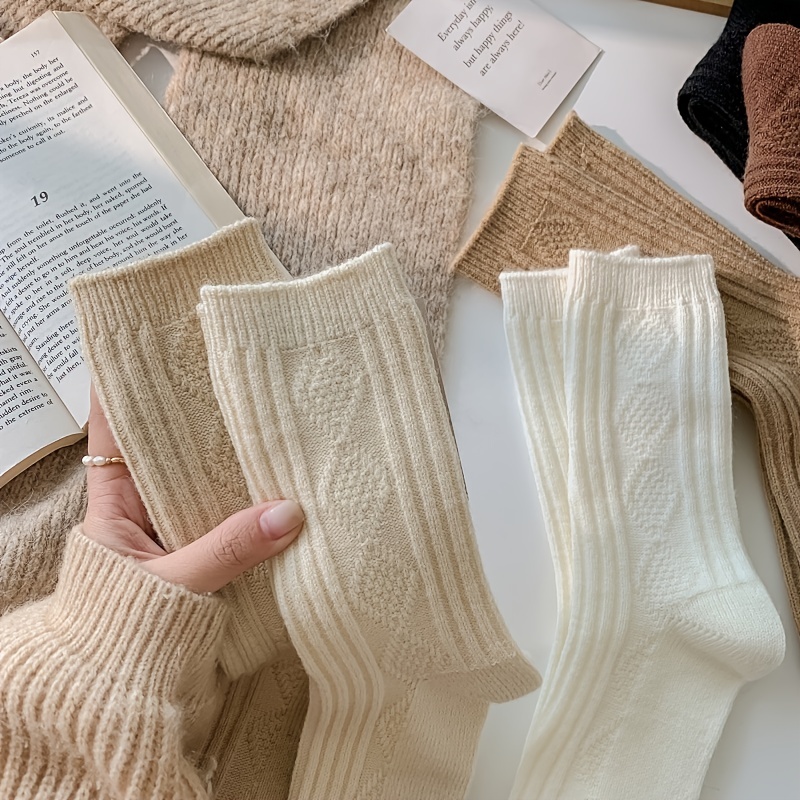 Women'S Formal Wear For Cold Weather - Women'S Winter Thick Warm Mid-Calf Socks,