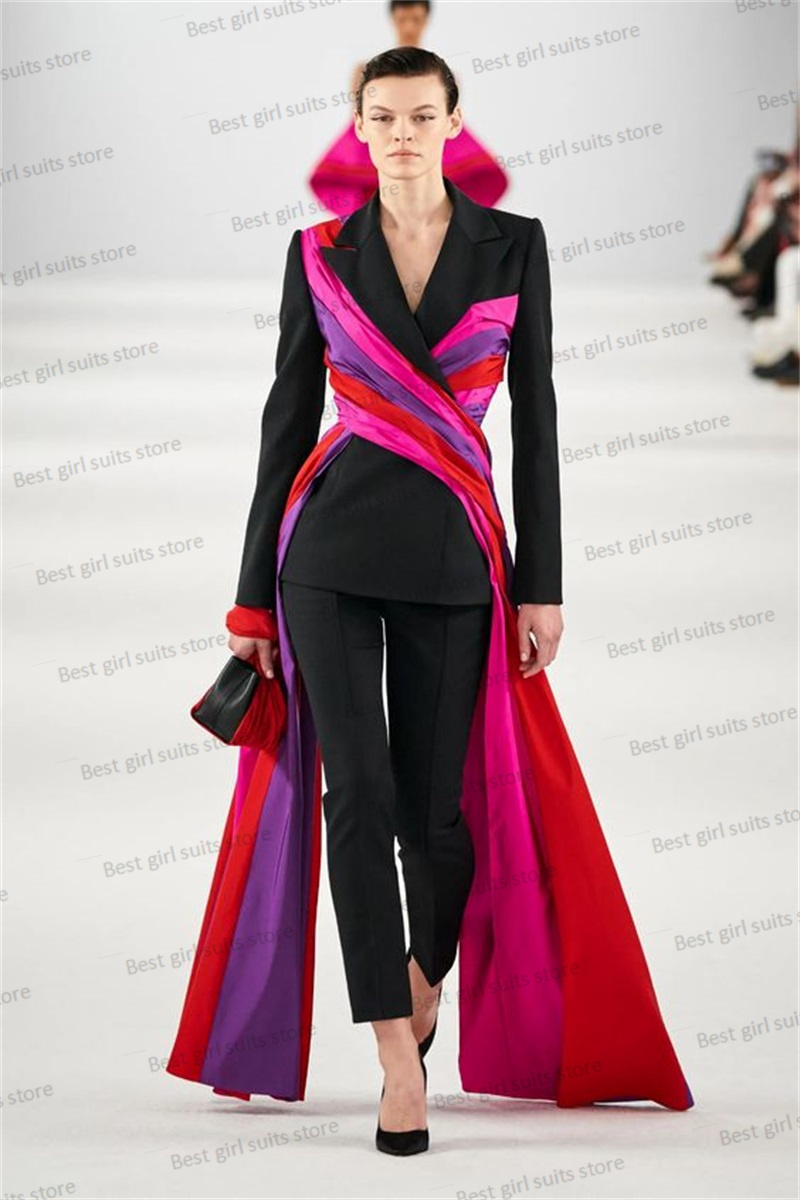 Women'S Formal Wear Wedding Guest - Catwalk Women Suit Set Blazer+Pants 2