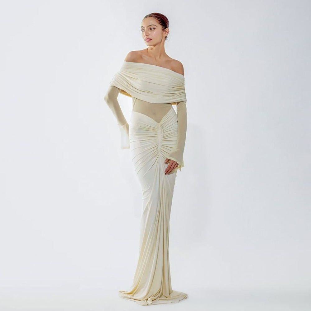 Beige Women Prom Dress Sexy Of - Women'S Formal Wear Wedding Guest review and price