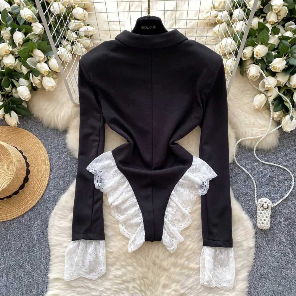 Hotsweet Turn-down Collar Eleg - Women'S Formal Wear Jumpsuit review and price
