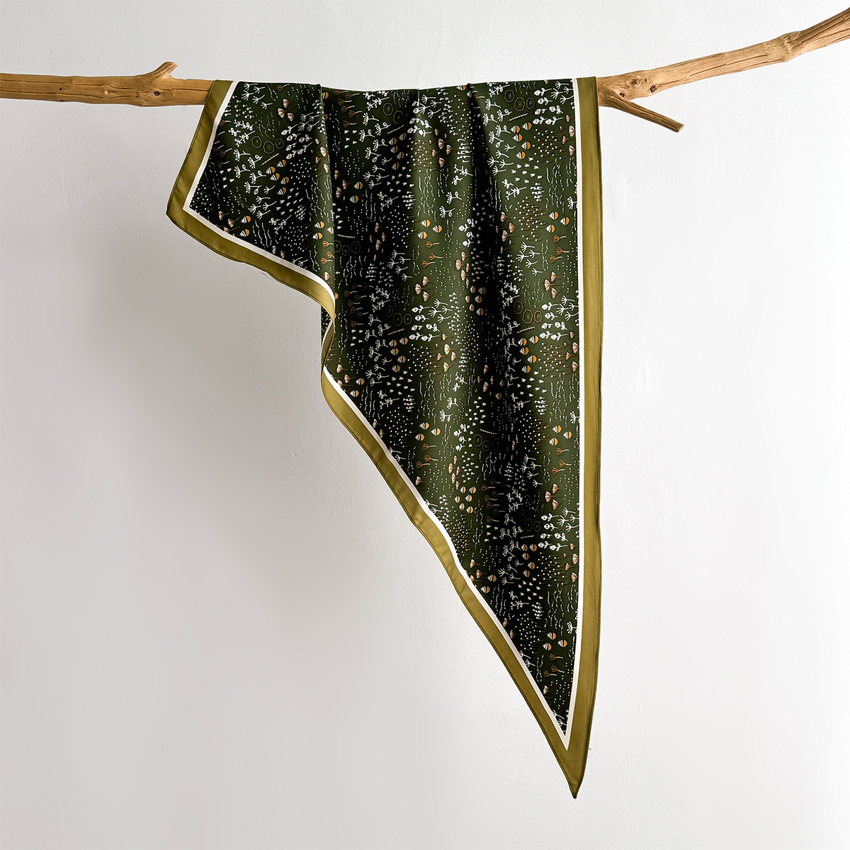 Floral Printed Square Scarf Fo - Scarf Silk Neck review and price