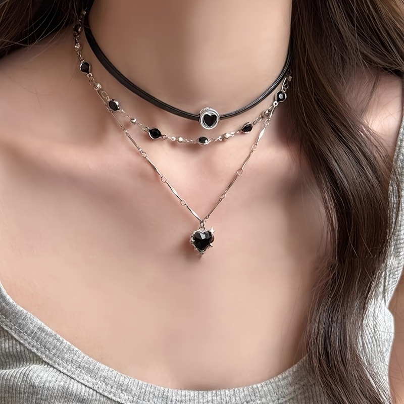 Gothic Layered Heart-shaped Ne - Women'S Gothic Formal Wear review and price