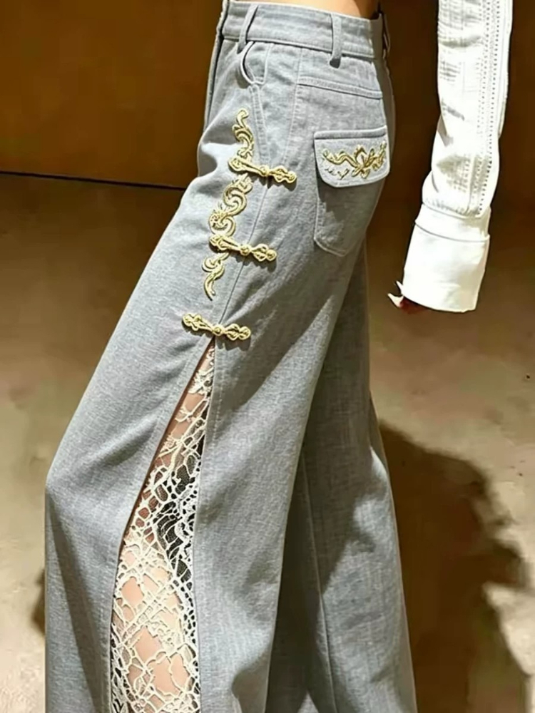 Tailored Trousers Gray Elegant - Tailored Trouser Wide review and price