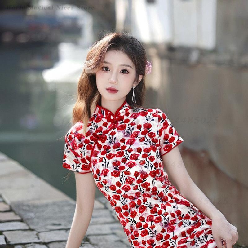 New Summer Red Short Modified  - Young Women'S Formal Wear review and price
