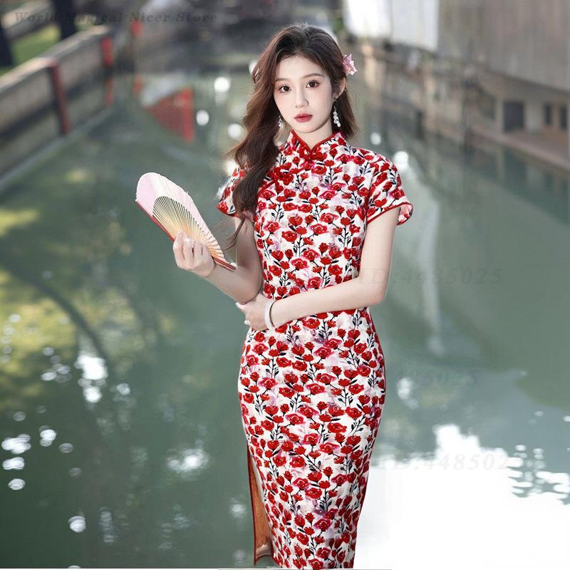 New Summer Red Short Modified  - Young Women'S Formal Wear review and price