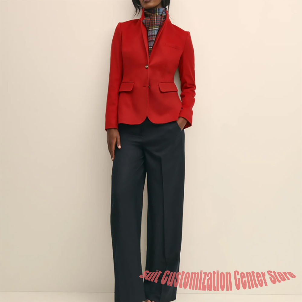 Women's Navy Woolen Clothes Si - Women Formal Wear Outfits review and price