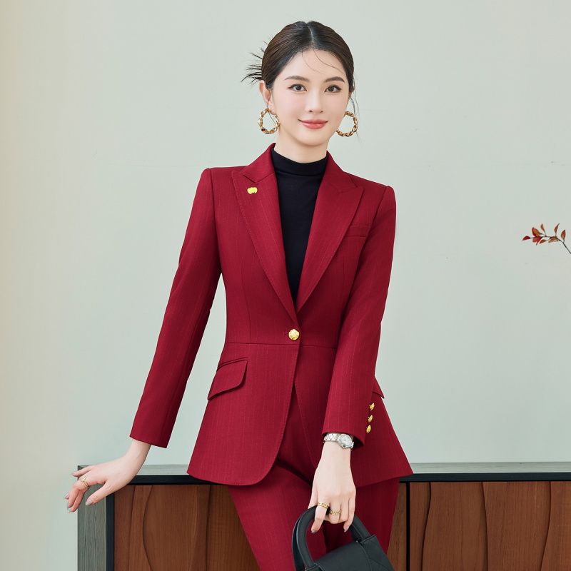 Red Suit Set for Women, Autumn - Women Formal Wear Outfits review and price