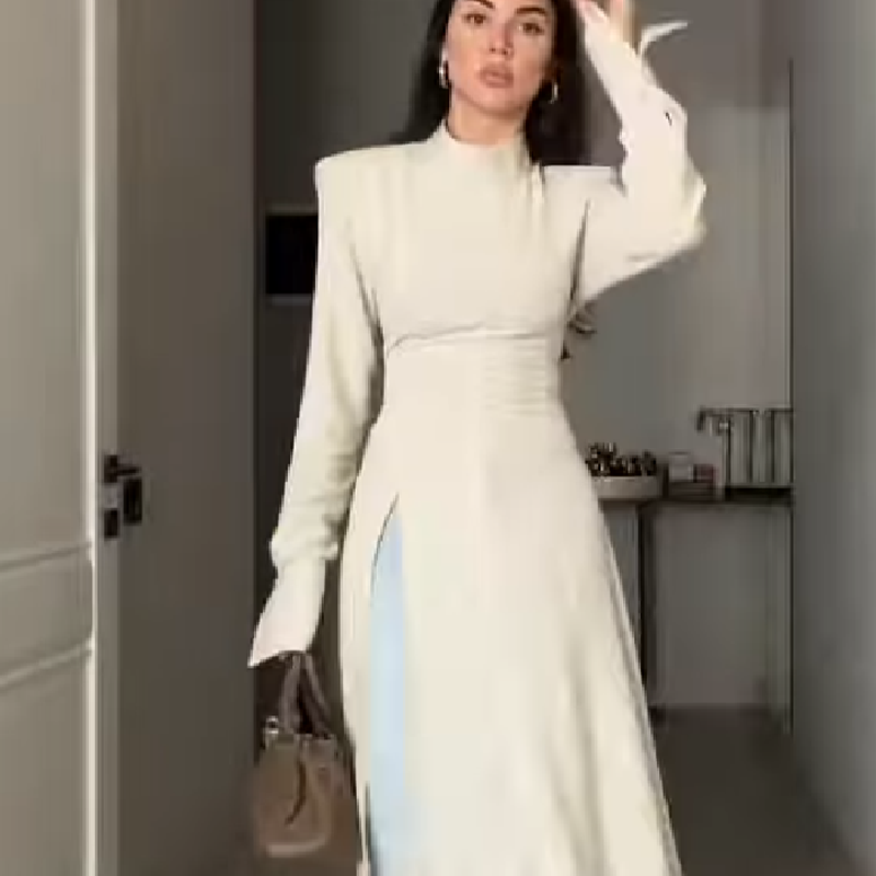 Women's Elegant High Neck Long - Women Formal Wear Outfits review and price