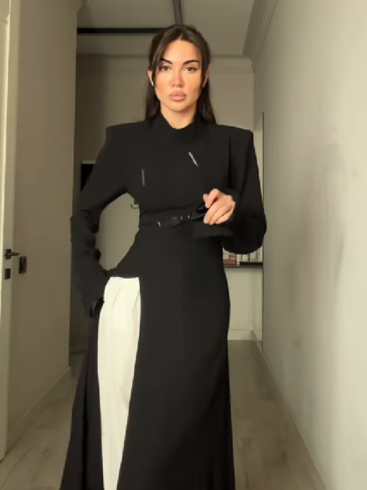 Women's Elegant High Neck Long - Women Formal Wear Outfits review and price