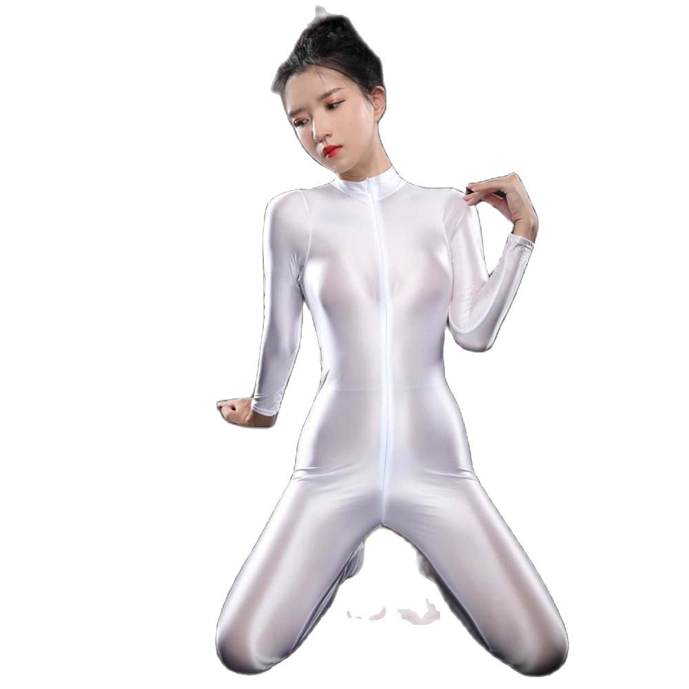 Sexy Shiny Long Sleeve Zipper  - Women'S Formal Wear Jumpsuit review and price