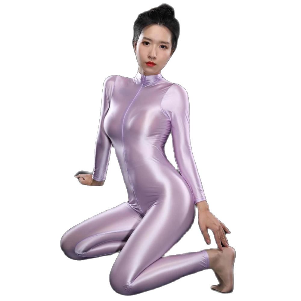 Sexy Shiny Long Sleeve Zipper  - Women'S Formal Wear Jumpsuit review and price