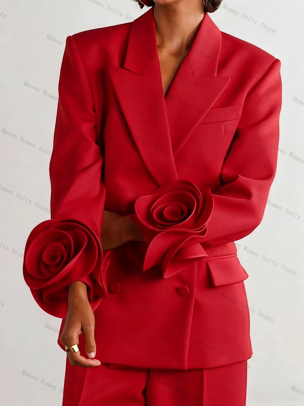 Luxury Red Women Suit Set 2 Pc - Women'S Formal Wear Wedding Guest review and price