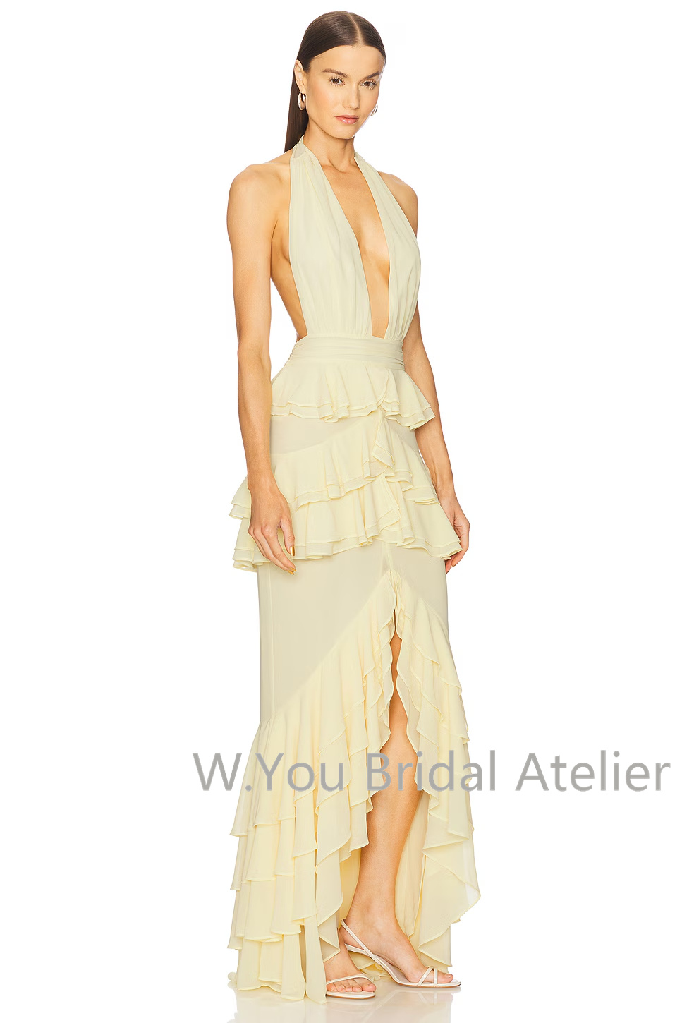 Evening Dresses Deep V Neck Ha - Women'S Formal Wear Wedding Guest review and price