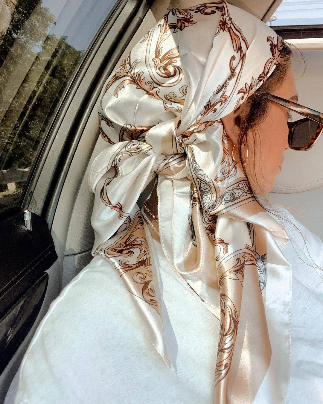Satin Square Scarf Women Musli - Scarf Silk Neck review and price