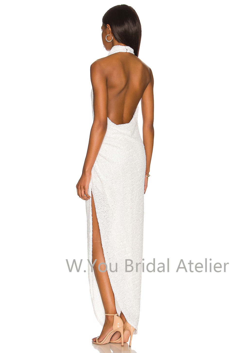 Evening Dresses Halter Necklin - Women'S Formal Wear Wedding Guest review and price