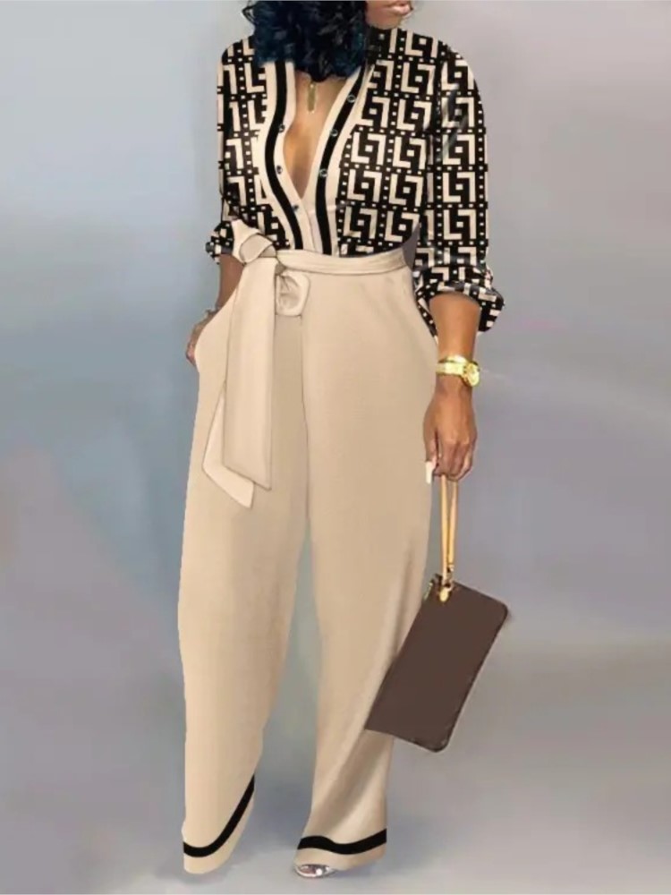 Women Fashion Letter Print Lon - Women'S Formal Wear Jumpsuit review and price
