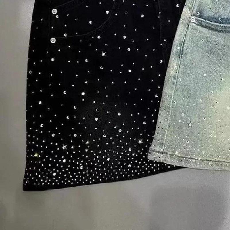 K 59702 Rhinestone Denim Skirt - K&G Women'S Formal Wear review and price