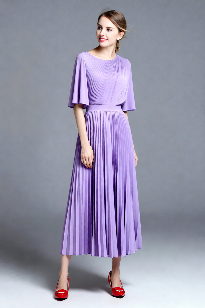Women's Lilac Cape Sleeve Plea - Women'S Formal Wear Wedding Guest review and price