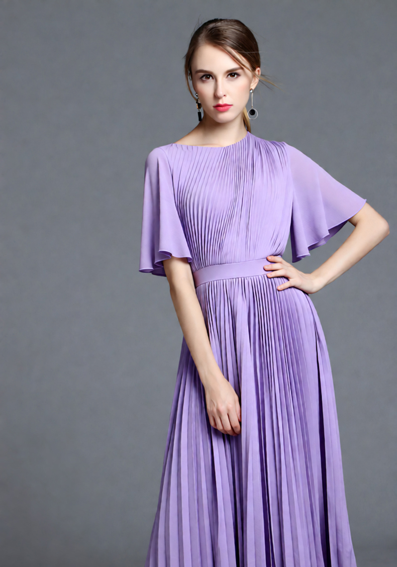 Women's Lilac Cape Sleeve Plea - Women'S Formal Wear Wedding Guest review and price