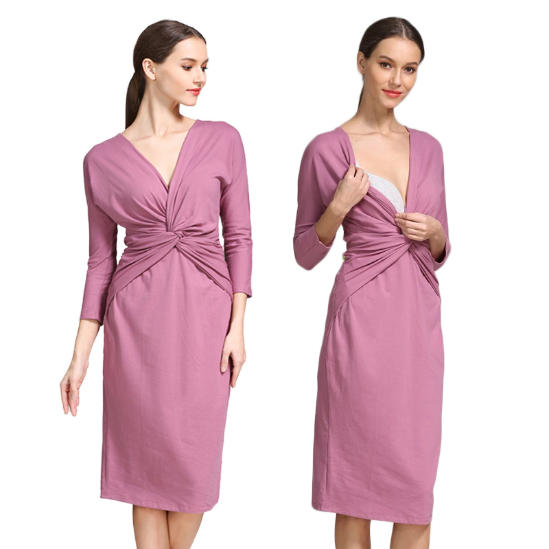 Twist Front Wrap Nursing Mater - Wrap Dress Work review and price