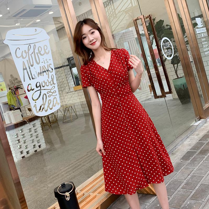 Chiffon Wrap Women Dresses Mid - Wrap Dress Work review and price