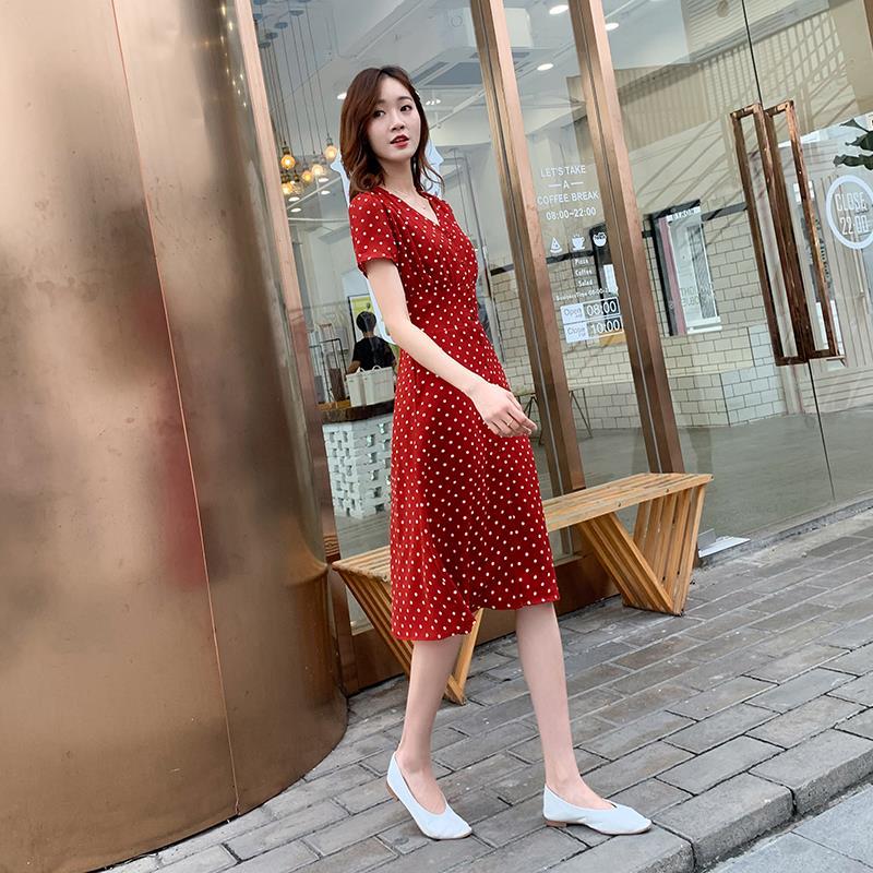 Chiffon Wrap Women Dresses Mid - Wrap Dress Work review and price